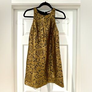 Gold lace dress